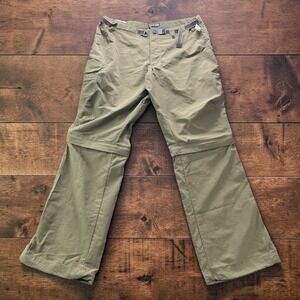NEW REI Sahara Convertible Hiking Cargo Pants Women 12P Olive W32 Inseam 29.5"